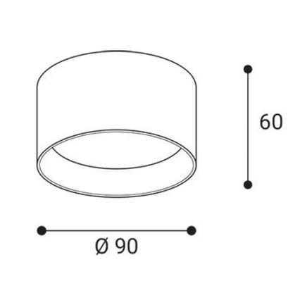 LED2 - LED-kohdevalaisin ZETA ON LED/8W/230V 3000/3500/4000K Ø 9 cm valkoinen