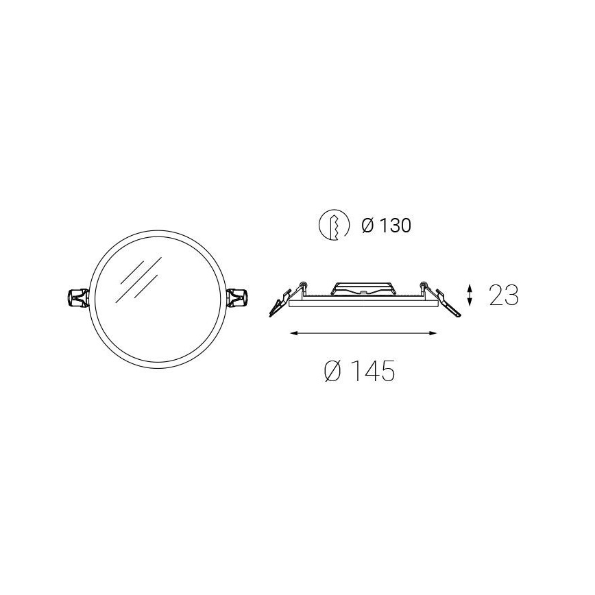 LED2 - LED Kylpyhuoneen upotettava valo SLIM LED/10W/230V IP43 CRI 90