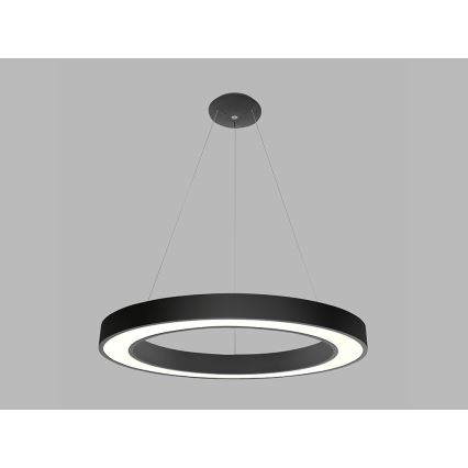 LED2 - LED Riippuvalaisin SATURN LED/80W/230V 3000K d. 80 cm musta