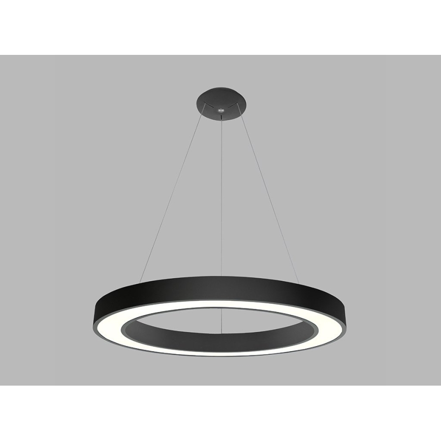 LED2 - LED Riippuvalaisin SATURN LED/80W/230V 3000K d. 80 cm musta