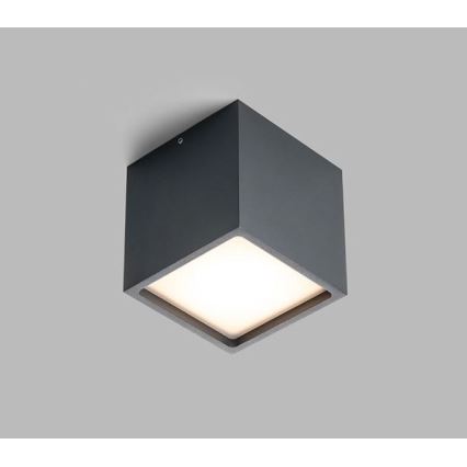 LED2 - LED-ulkokattovalaisin CUBE LED/12W/230V antrasiitti IP54