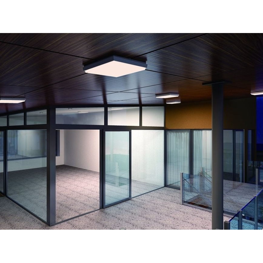 LED2 - LED-ulkokattovalaisin QUADO LED/10W/230V antrasiitti IP54