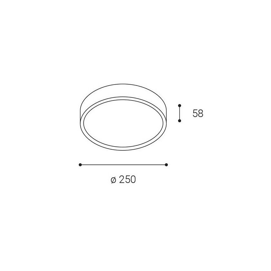 LED2 - LED Ulkokattovalo MIRA LED/18W/230V IP65 musta