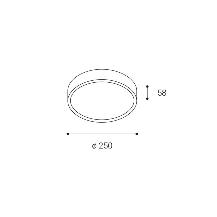 LED2 - LED Ulkokattovalo MIRA LED/18W/230V IP65 valkoinen