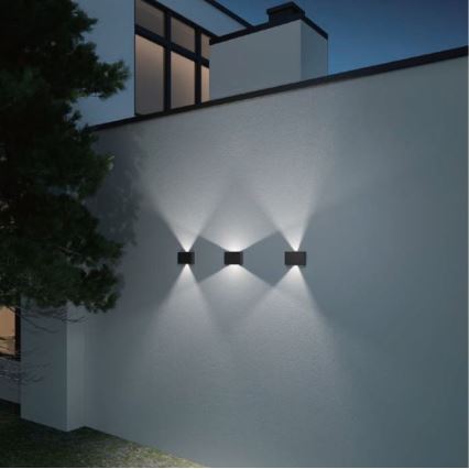 LED2 - LED-ulkoseinävalaisin BLADE 2xLED/12W/230V IP54