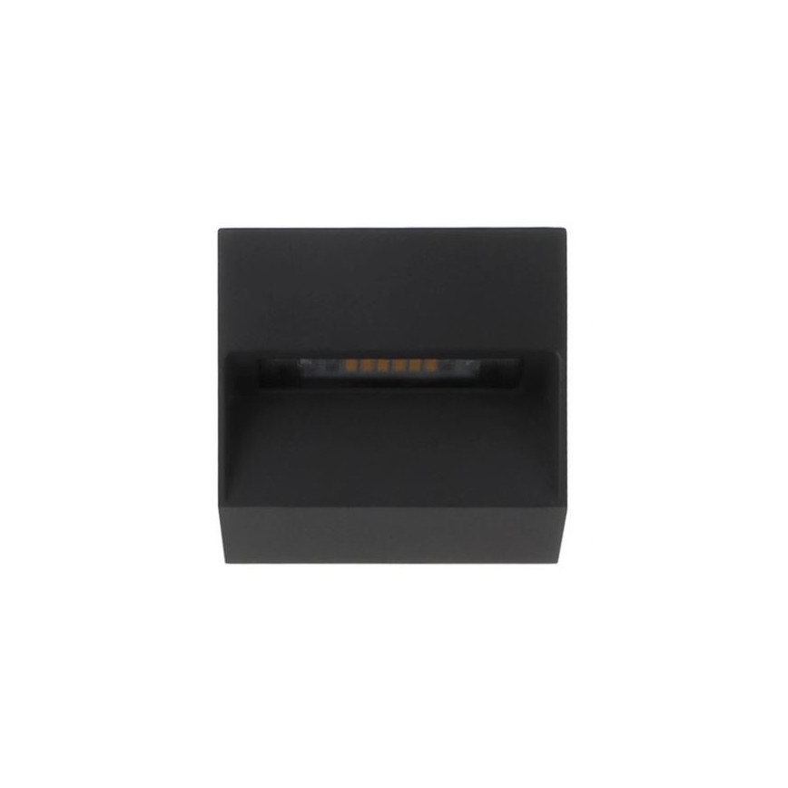 LED2 - LED-ulkoseinävalaisin STEP ON LED/3W/230V antrasiitti  IP54