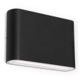 LED2 - LED Ulkoseinävalo FLAT 2xLED/3W/230V IP65 3000K/4000K/5700K musta