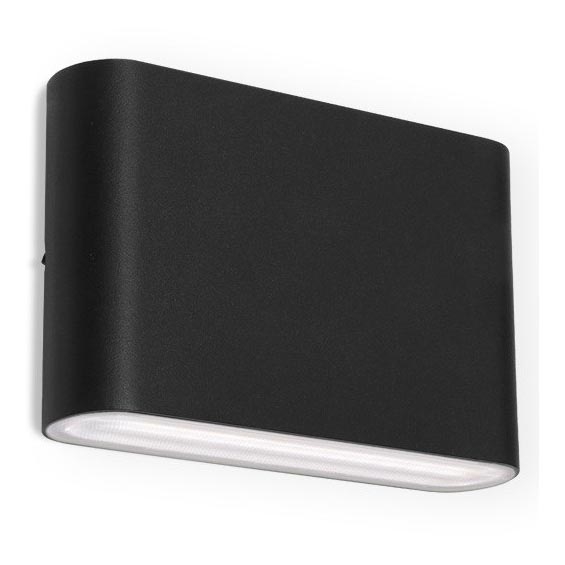 LED2 - LED Ulkoseinävalo FLAT 2xLED/3W/230V IP65 3000K/4000K/5700K musta