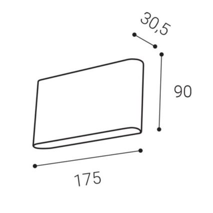 LED2 - LED Ulkoseinävalo FLAT 2xLED/3W/230V IP65 3000K/4000K/5700K valkoinen