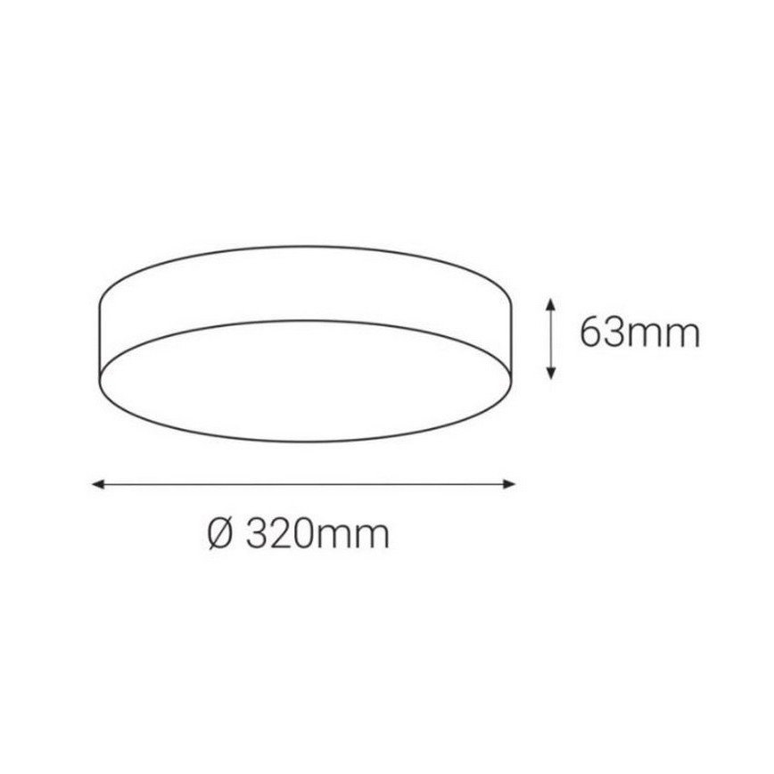 LED2 - LED Ulkovalo sensorilla DRUM LED/21W/230V IP65 3000K/4000K/6500K