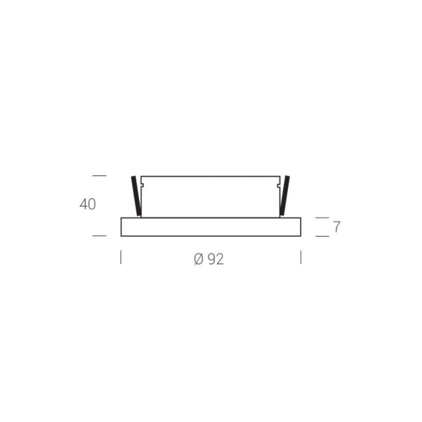 LED2 - LED-upotettava kohdevalaisin STATIC LED / 7W / 230V IP44