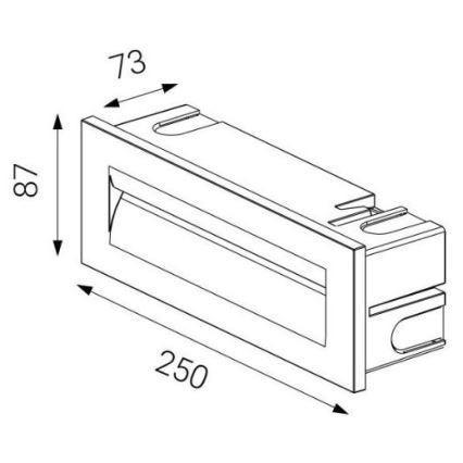 LED2 - Upotettu LED-ulkovalo STEP IN LED/8,5W/230V IP65
