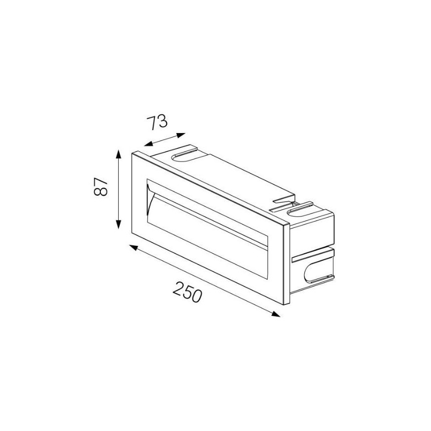 LED2 - Upotettu LED-ulkovalo STEP IN LED/8,5W/230V IP65