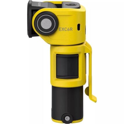 Ledlenser EXC6R - himmennettävä ladattava LED-lyhty lataustelakalla LED/1900 mAh IP68 300 lm 10 h keltainen