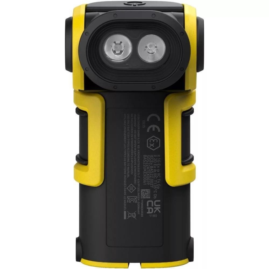 Ledlenser EXC6R - himmennettävä ladattava LED-lyhty lataustelakalla LED/1900 mAh IP68 300 lm 10 h keltainen