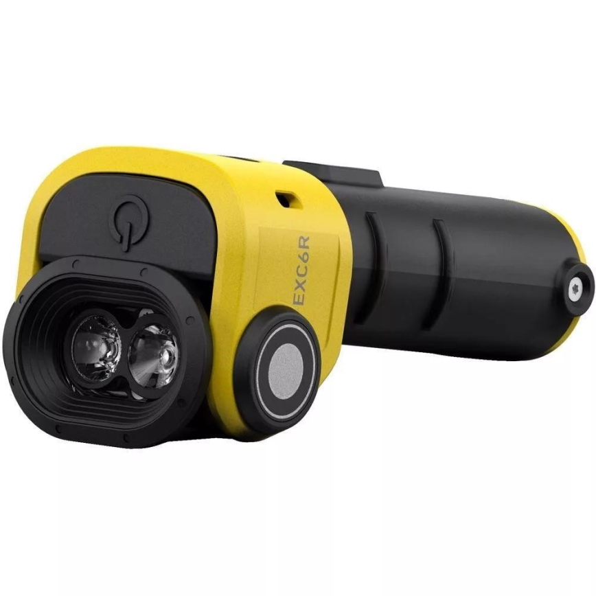 Ledlenser EXC6R - himmennettävä ladattava LED-lyhty lataustelakalla LED/1900 mAh IP68 300 lm 10 h keltainen