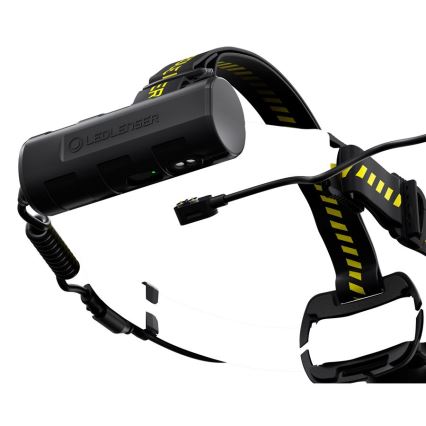 Ledlenser H7R WORK - himmennettävä, ladattava LED-otsalamppu, 4800 mAh, IP67, 1000 lm, 60 h, musta
