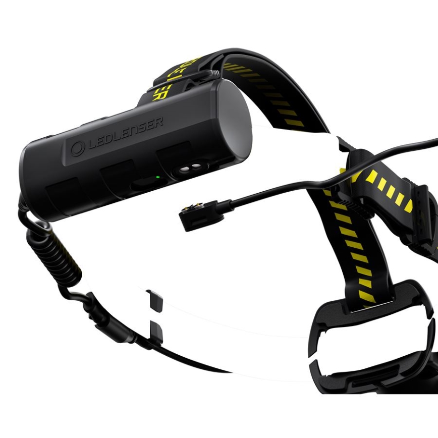 Ledlenser H7R WORK - himmennettävä, ladattava LED-otsalamppu, 4800 mAh, IP67, 1000 lm, 60 h, musta