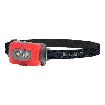 Ledlenser HF4R Core - himmennettävä ladattava otsalamppu, LED, 1000 mAh, IP68, 500 lm, 35 h, punainen