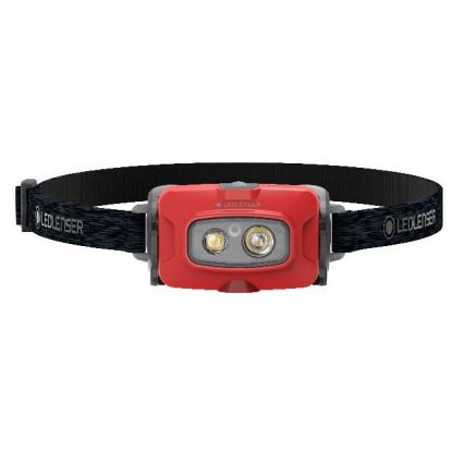 Ledlenser HF4R Core - himmennettävä ladattava otsalamppu, LED, 1000 mAh, IP68, 500 lm, 35 h, punainen