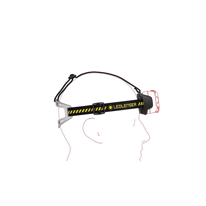 Ledlenser HF8R Work - himmennettävä ladattava LED-otsalamppu LED/3700 mAh IP68 1600 lm 90 h musta