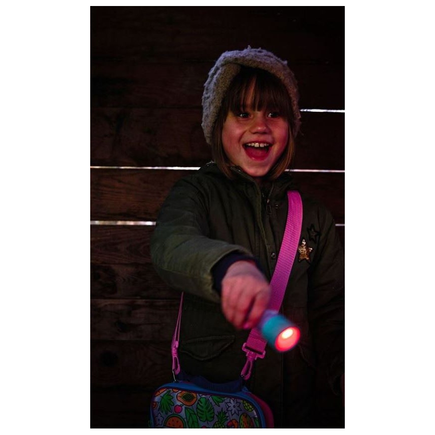 Ledlenser KIDBEAM4 RAINBOW - himmennettävä lasten LED-taskulamppu LED/2xAAA IP44 violetti