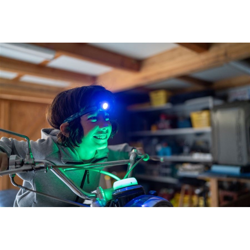 Ledlenser KIDCAMP6 DINO - LED-himennettävä kannettava lamppu, LED/3xAAA, IP44, vihreä