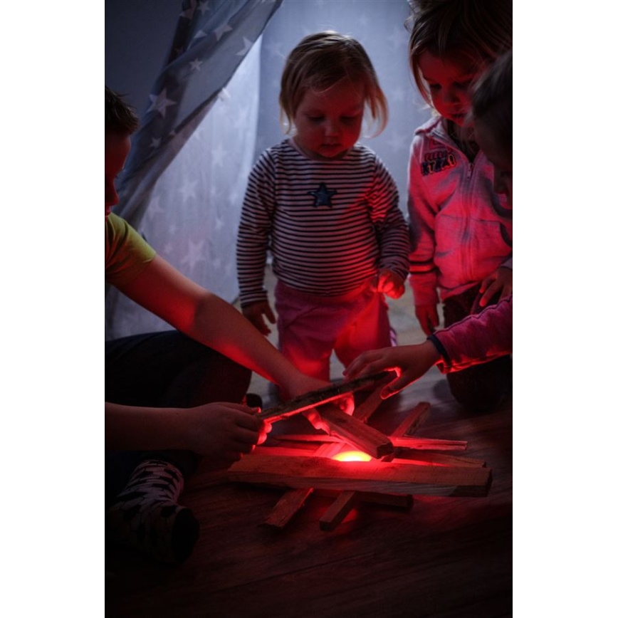 Ledlenser KIDCAMP6 DINO - LED-himennettävä kannettava lamppu, LED/3xAAA, IP44, vihreä