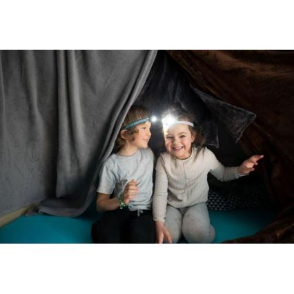 Ledlenser KIDLED2 DINO - LED himmennettävä lasten otsalamppu LED/1xAAA IPX4 40 lm 20 h vihreä