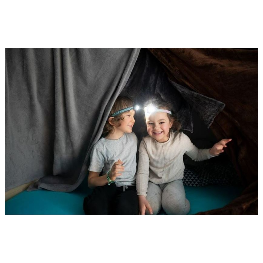 Ledlenser KIDLED2 DINO - LED himmennettävä lasten otsalamppu LED/1xAAA IPX4 40 lm 20 h vihreä