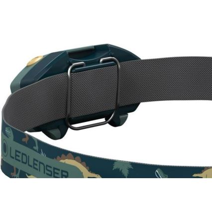 Ledlenser KIDLED2 DINO - LED himmennettävä lasten otsalamppu LED/1xAAA IPX4 40 lm 20 h vihreä