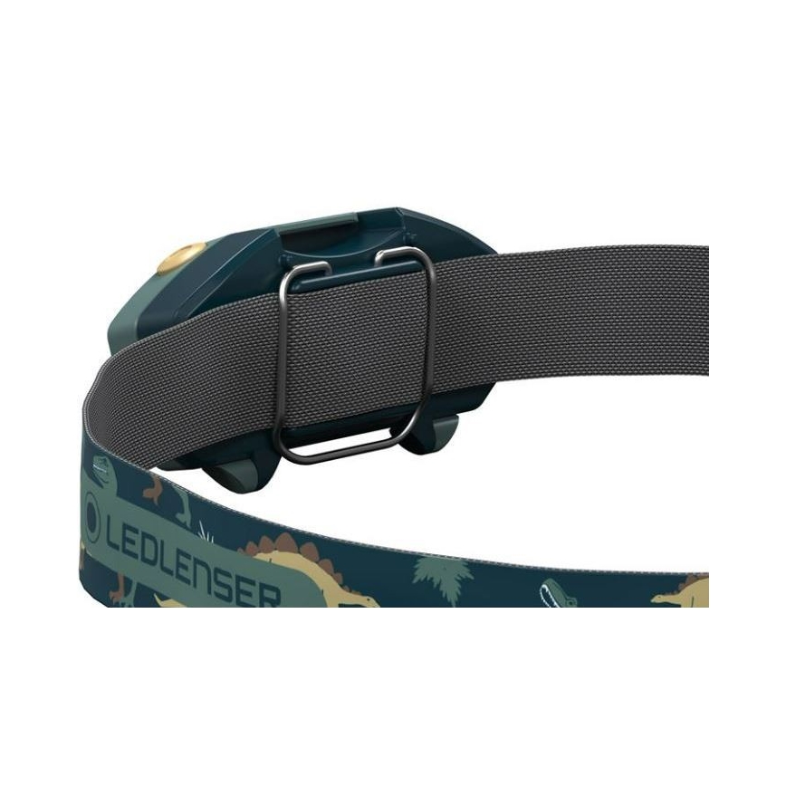 Ledlenser KIDLED2 DINO - LED himmennettävä lasten otsalamppu LED/1xAAA IPX4 40 lm 20 h vihreä