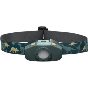 Ledlenser KIDLED2 DINO - LED himmennettävä lasten otsalamppu LED/1xAAA IPX4 40 lm 20 h vihreä