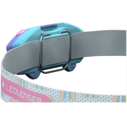 Ledlenser KIDLED2 RAINBOW - himmennettävä lasten otsalamppu LED/1xAAA IPX4 40 lm 20h violetti