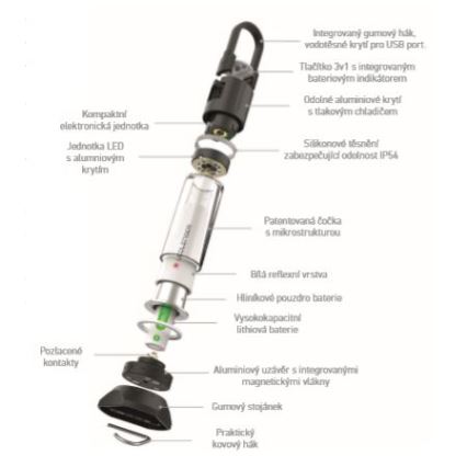 Ledlenser ML6 WARM LIGHT - ladattava himmennettävä LED-taskulamppu LED/3000 mAh IP66 750 lm 200 h