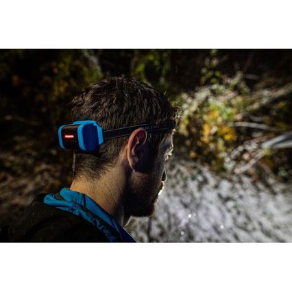 Ledlenser NEO9R - himmennettävä ladattava LED-otsalamppu LED/5000 mAh IP54 1200 lm 120h musta/sininen