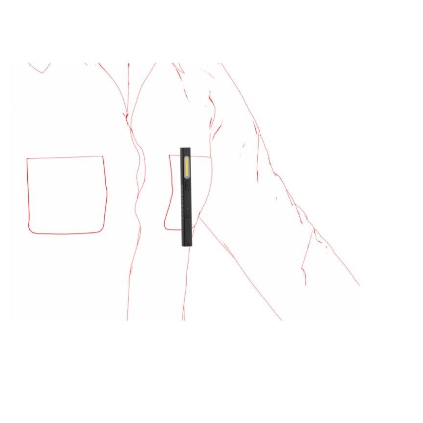 Ledlenser W2R - himmennettävä ladattava LED-työvalaisin 630 mAh IP54 220 lm
