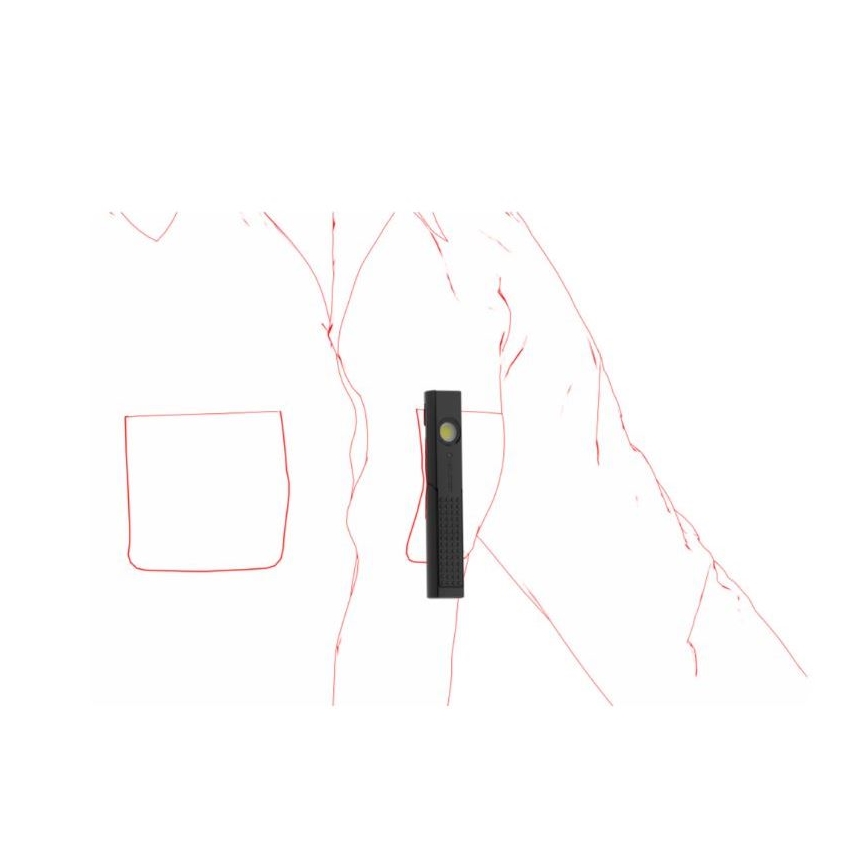 Ledlenser W4R - LED himmennettävä ladattava työvalaisin LED/760 mAh IP54 220 lm