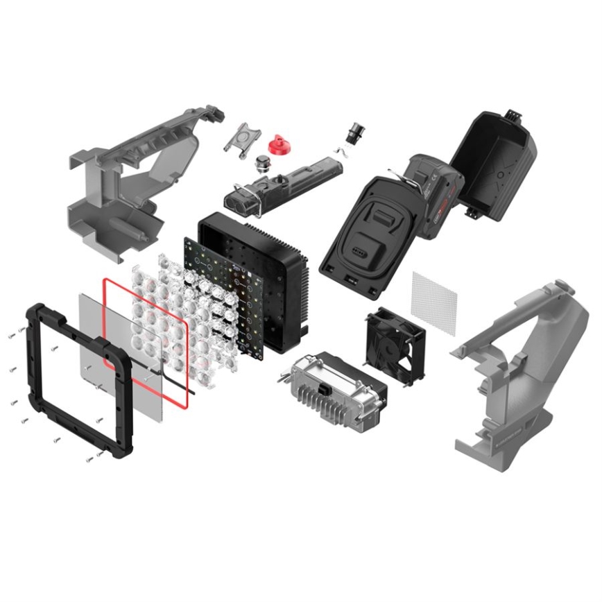 Ledlenser XP30R - himmennettävä ladattava LED-taskulamppu LED/5000 mAh IP54 32000 lm 16 h harmaa