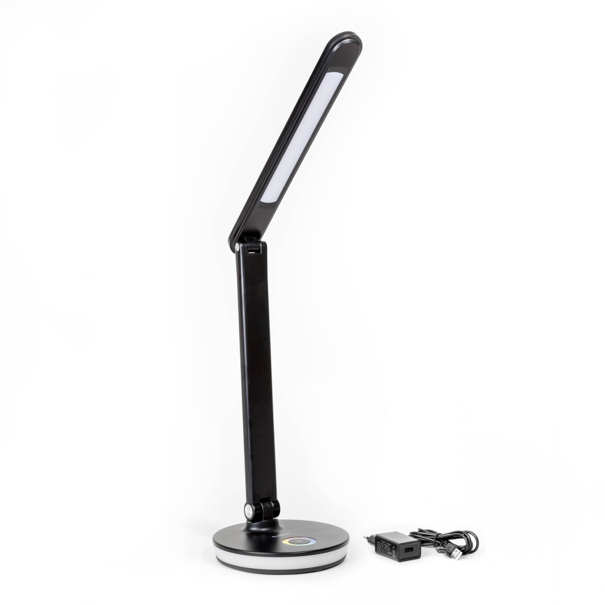 LED RGBW Himmennettävä pöytävalaisin virta pankki -toiminto LED/12W/5V 2800-6000K musta