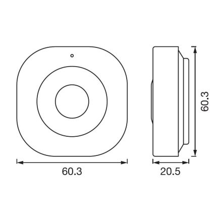 Ledvance - Älykäs liiketunnistin SMART+ 3,7V 500 mAh Wi-fi