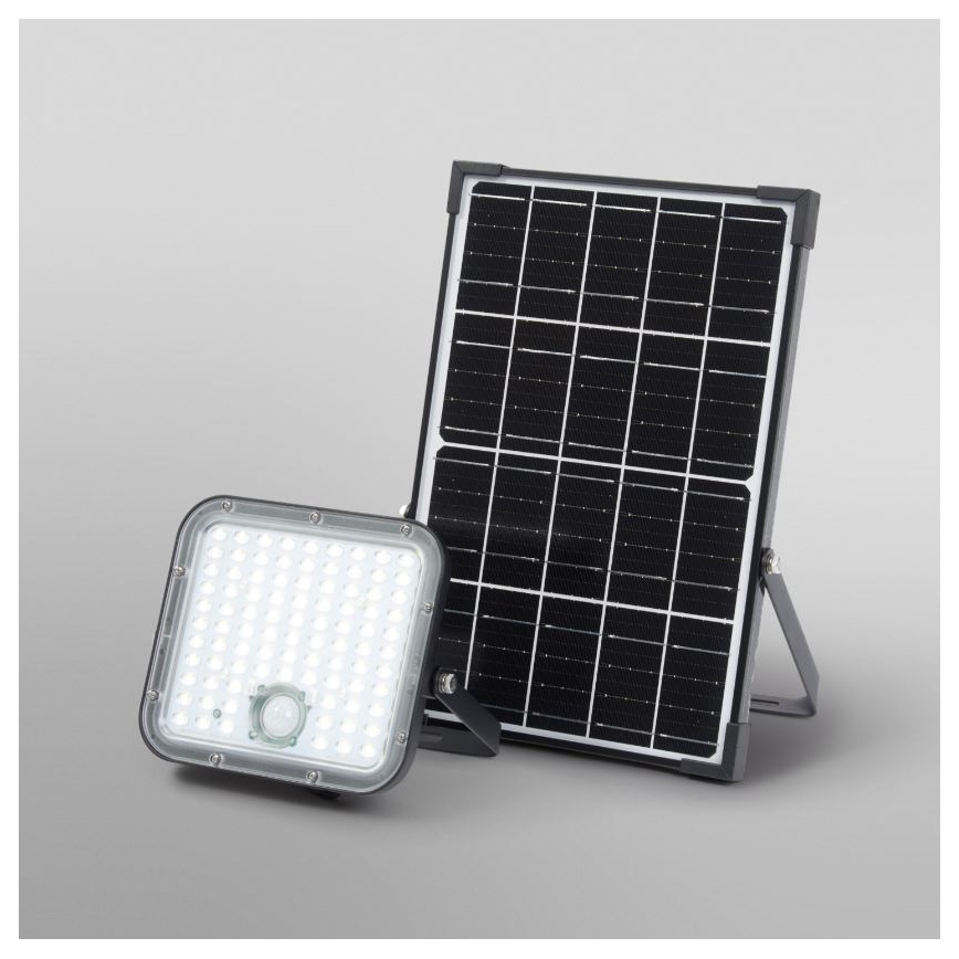 Ledvance - LED himmennettävä aurinkokennovalo liiketunnistimella FLOOD SPLIT LED/30W/6,4V 5000 mAh IP65 + kaukosäädin