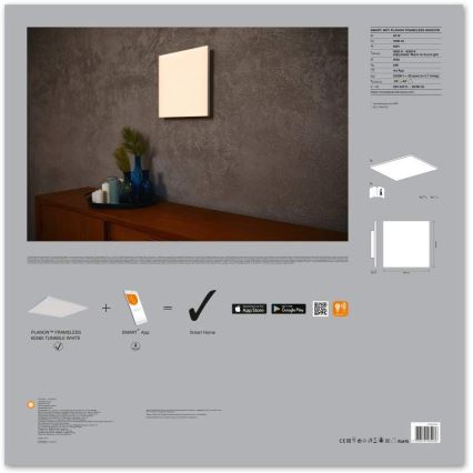 Ledvance - LED Himmennysvalo SMART+ FRAMELESS LED/40W/230V 3000K-6500K Wi-Fi