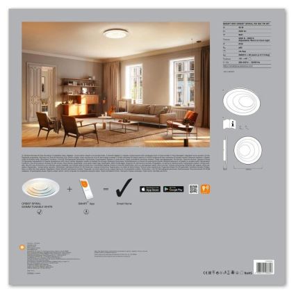 Ledvance - LED Himmennysvalo SMART+ SPIRAL LED/24W/230V 3000K-6500K Wi-Fi
