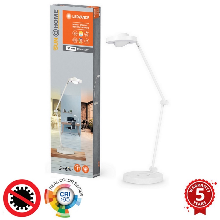 Ledvance - Himmennettävä LED-kosketuspöytävalaisin SUN@HOME LED/20W/230V 2200-5000K CRI 95 Wi-Fi