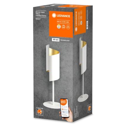 Ledvance - Himmennettävä LED-pöytävalaisin SMART+ DECOR TWIST LED/12W/230V 3000-6500K Wi-Fi valkoinen