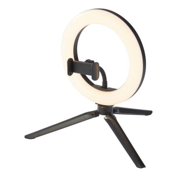Ledvance - Himmennettävä LED-pöytävalaisin telineen kanssa ja pidike vloggaamiseen LED/5,5W/USB 3000/4000/6500K