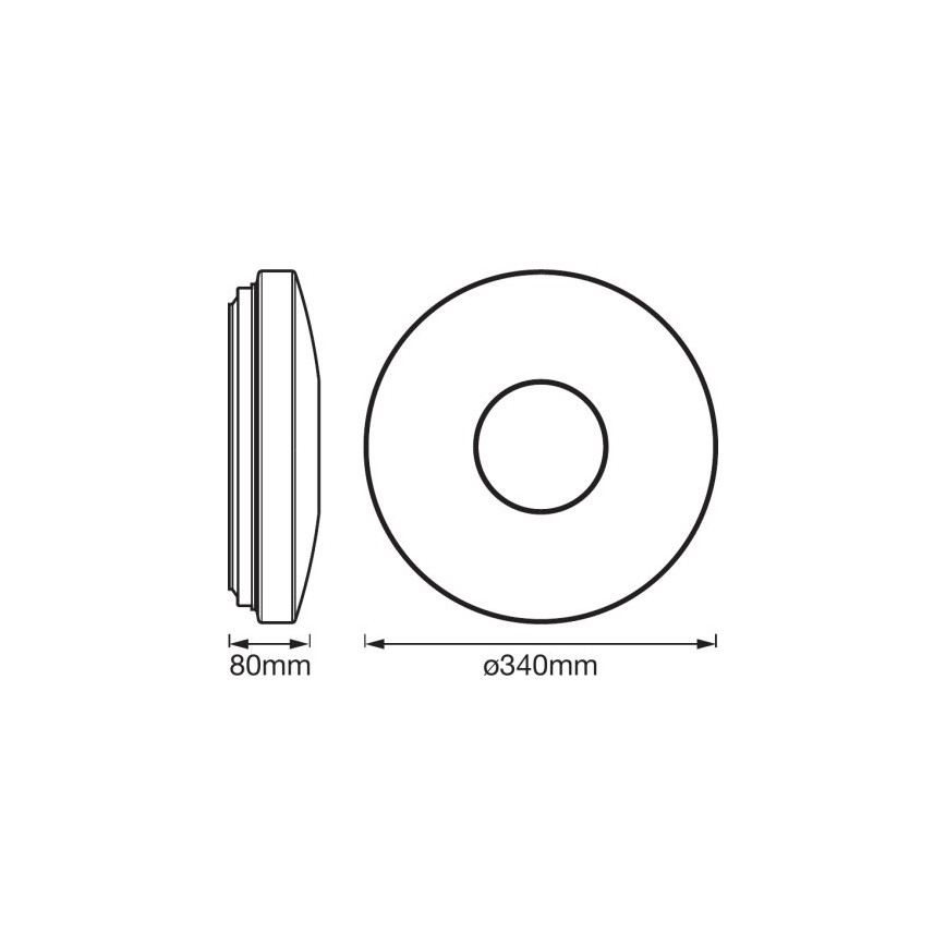 Ledvance - LED RGB Himmennysvalo SMART+ KITE LED/18W/230V 3000K-6500K Wi-Fi