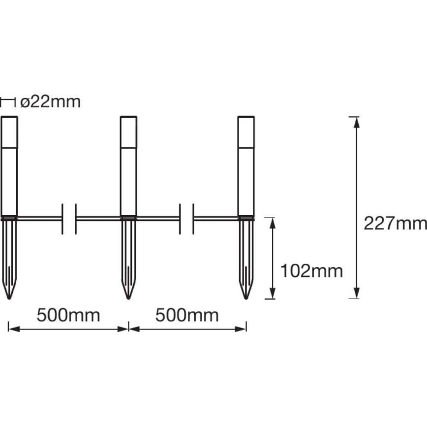 Ledvance - Jatkosarja 3x LED RGBW ulkovalaisin SMART+ MINI 3xLED/1,9W/230V IP44 Wi-Fi