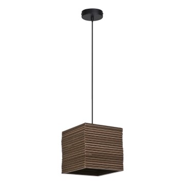 Ledvance - Kattokruunu johdossa DECOR CARDBOARD 1xE27/15W/230V 25x25 cm
